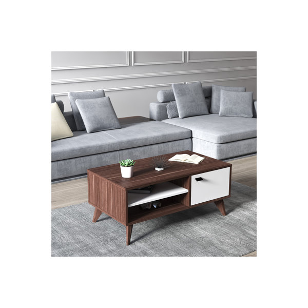 Blue Elephant Lika Center Coffee Table, Modern Tea Table with 4 Storage